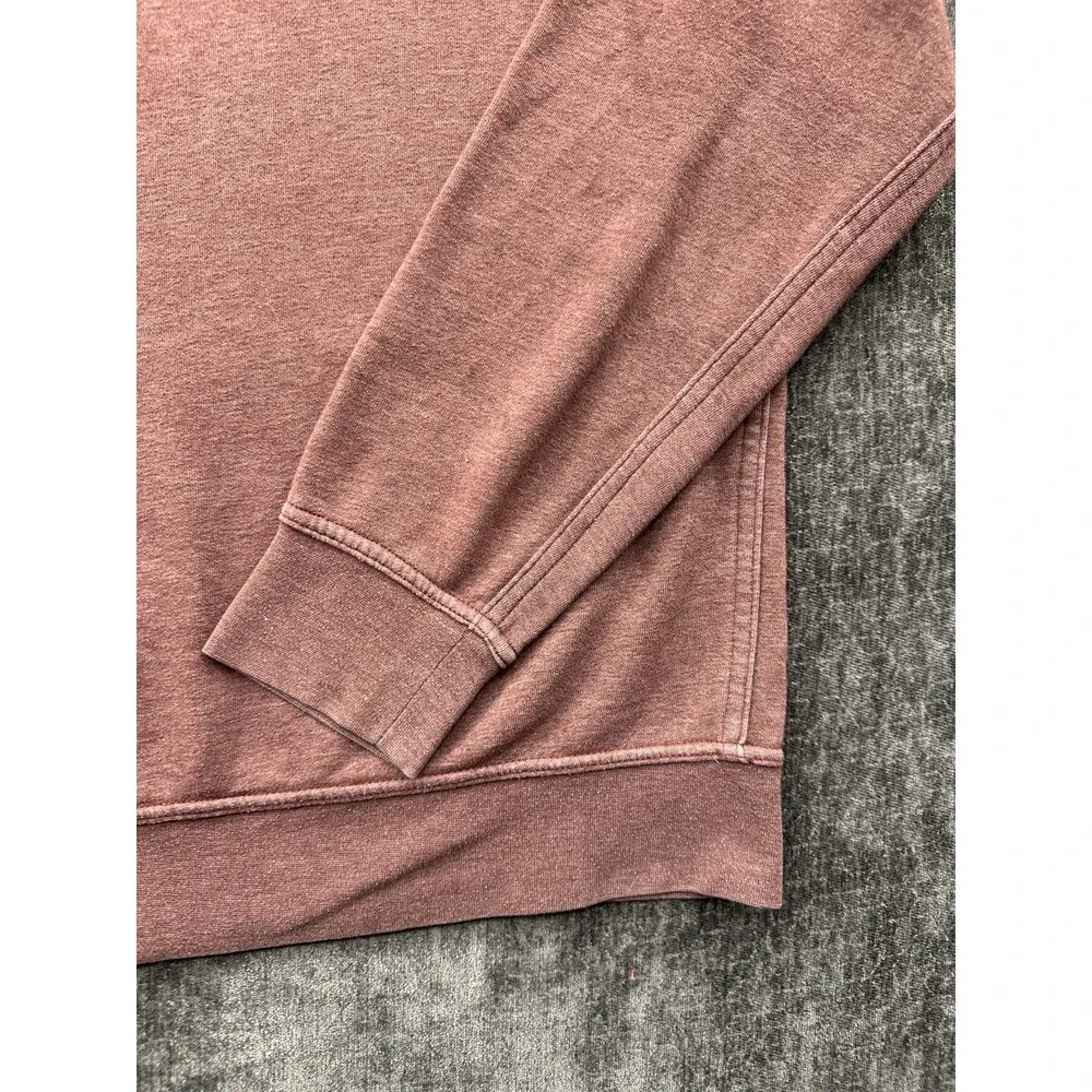 The North Face Drew Peak‎ Light Hoodie Mens XL Maroon Logo Fleece Lined Ribbed